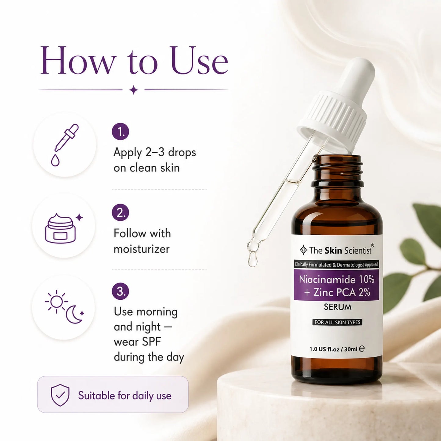 Niacinamide 10% + Zinc 2% Serum